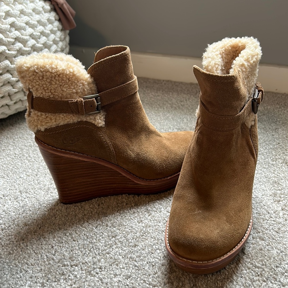 Ugg wedge heel boots